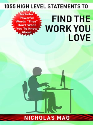cover image of 1055 High Level Statements to Find the Work You Love